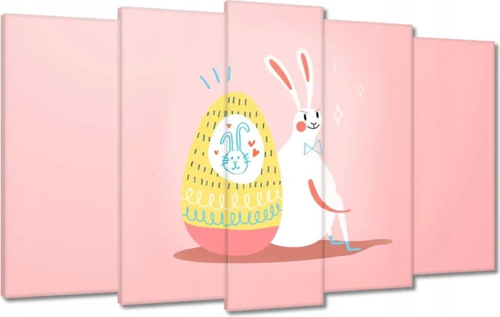 Vászonkép 100x60 Nyúl Húsvét