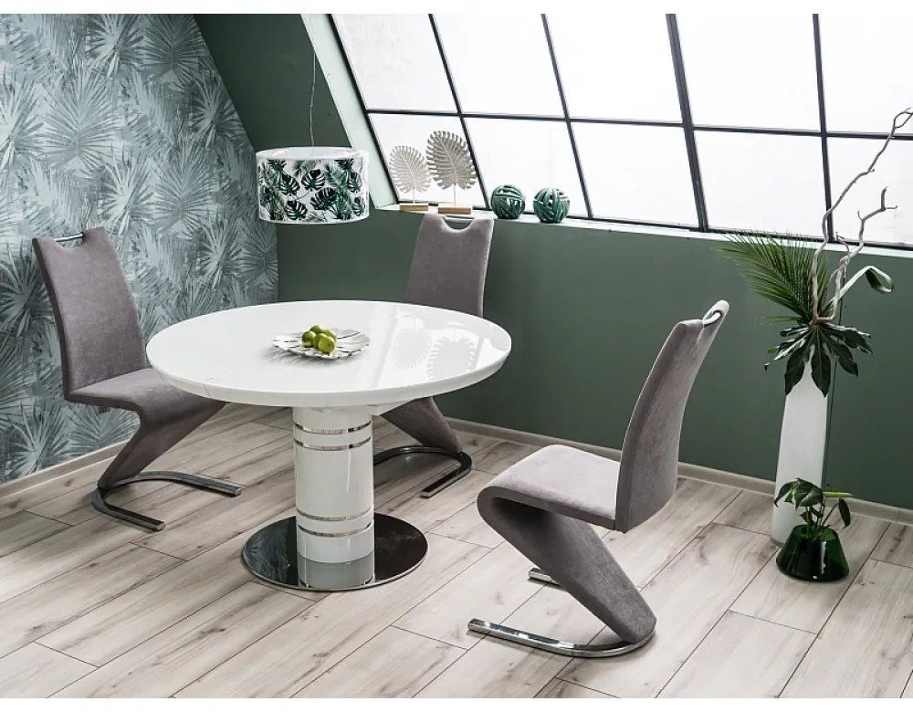 Stratos bővíthető étkezőasztal fehér 120-160cm