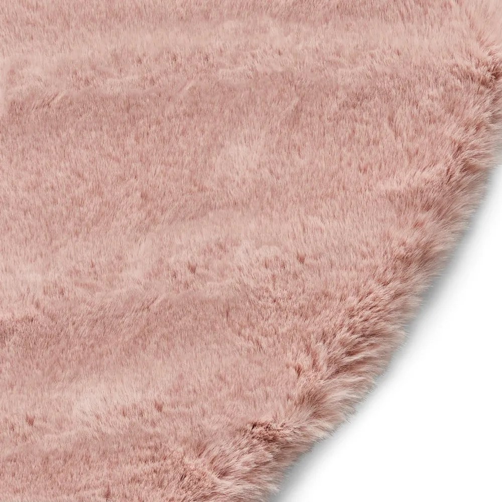 Teddy rózsaszín szőnyeg, ⌀ 120 cm - Think Rugs