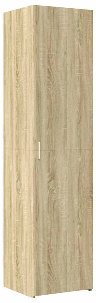 sonoma tölgy szerelt fa vékony tárolószekrény 50x42,5x225 cm