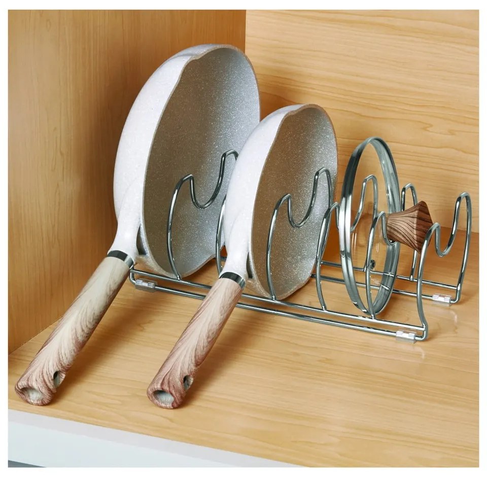 Fedő- és serpenyőtartó állvány Classico – iDesign