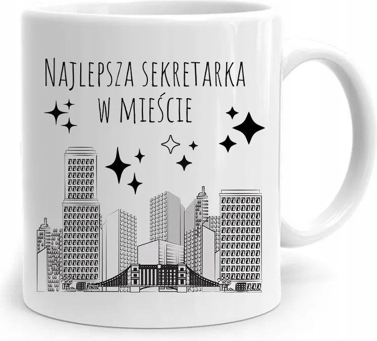 Bögre Ajándék Titkárnőnek A Legjobb A Városban fényképes nyomattal