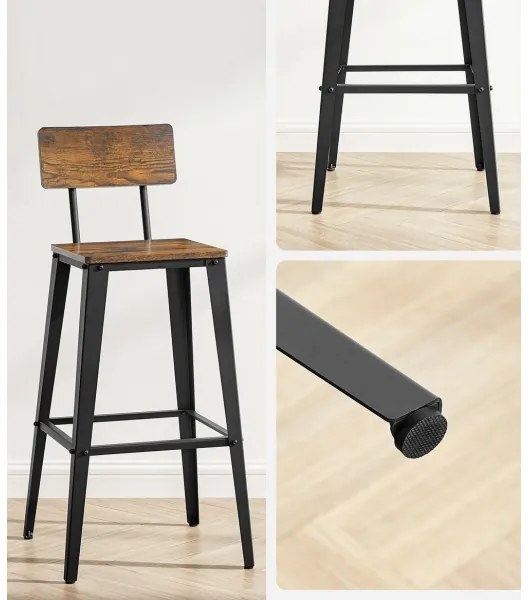 Bárszék AVEN barna/fekete