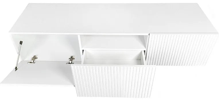 Nicole fali TV szekrény 150 cm fiókkal - matt fehér