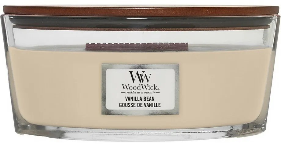 WoodWick Illatosító gyertya hajó Vanilla Bean, 453g