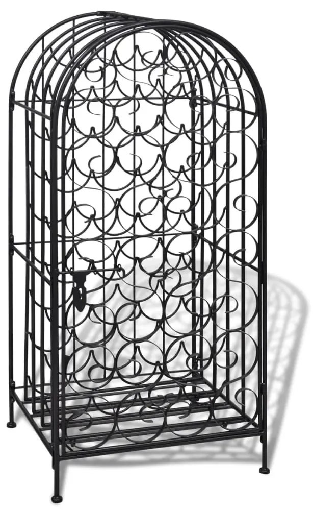 Fém bortartó állvány 35 palackhoz