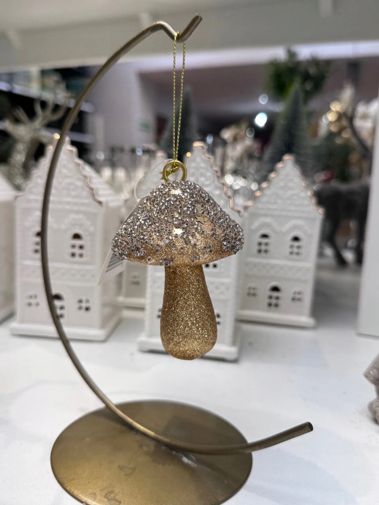 Karácsonyi medál Arany gomba – Art-Pol dekorációs gömb