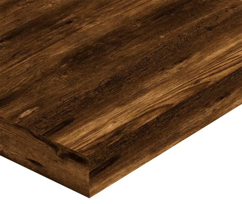 4 db füstös tölgy színű szerelt fa fali polc 60 x 10 x 1,5 cm