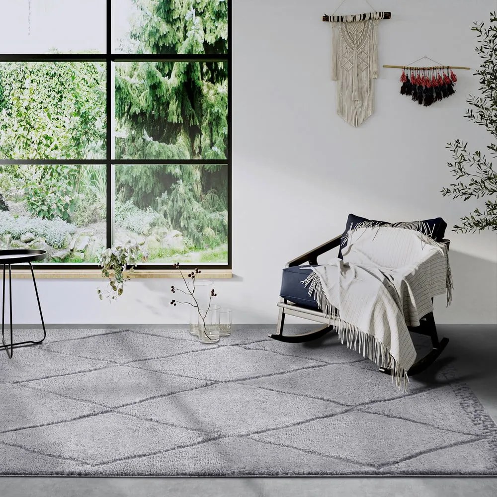 Szürke szőnyeg 120x170 cm Perrotin Light Grey – Elle Decoration