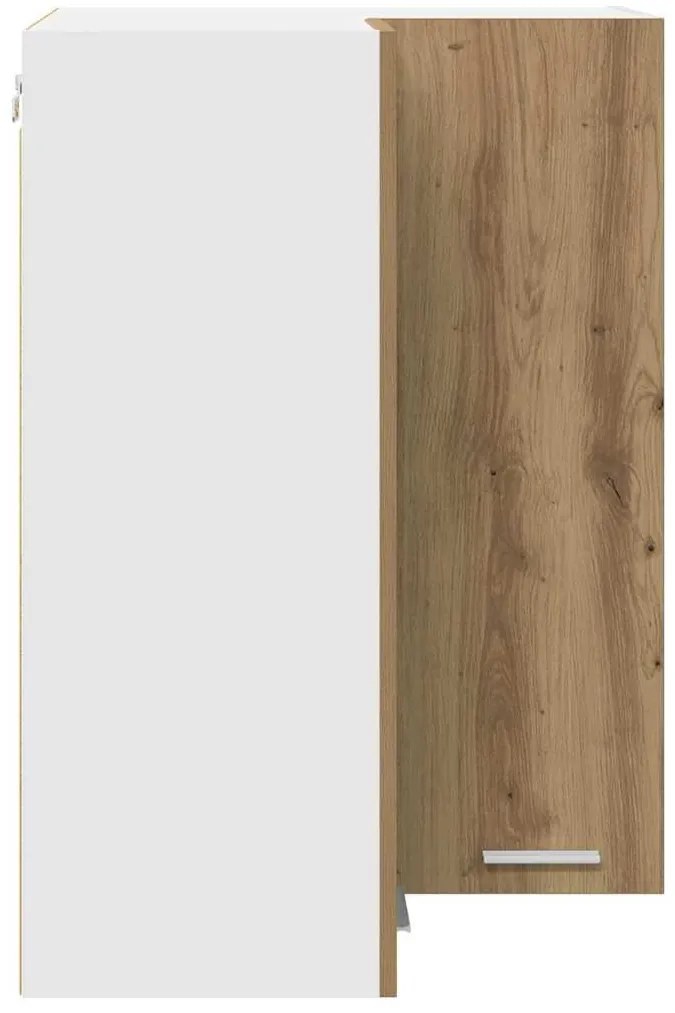 Függő szekrény Riga Artisan tölgy és fehér 57 x 57 x 80 cm