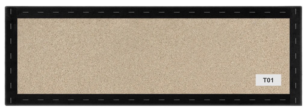 Kárpitozott panel - Téglalap - 100x20cm Szín: Khaki
