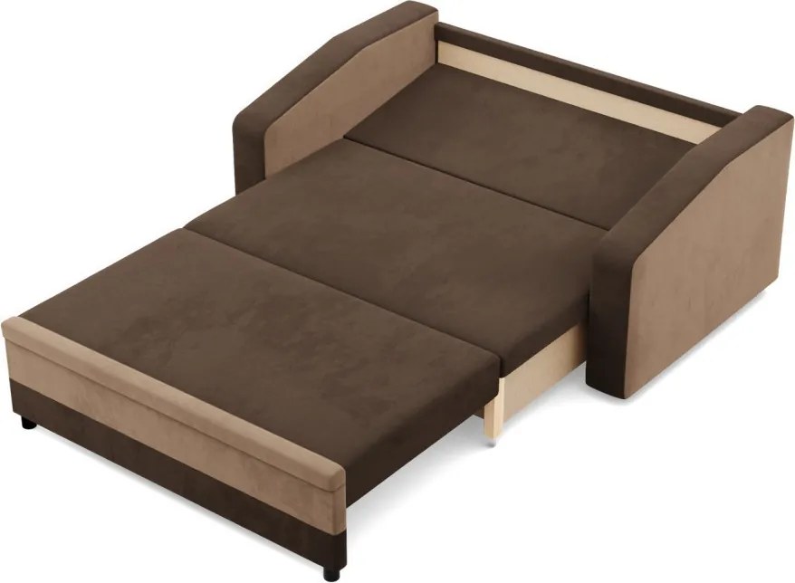 Hewlet kanapé, szövet anyag, barna