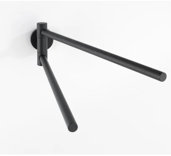 WENKO 24238100-törölközőtartó BOSIO BLACK 5,5x43 cm rozsdamentes acél/ezüst