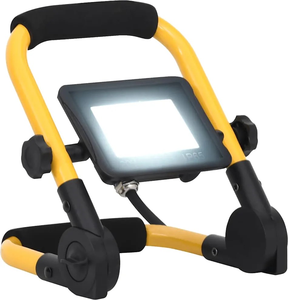 vidaXL hideg fehér fényű fogantyúval ellátott LED-es reflektor 20 W