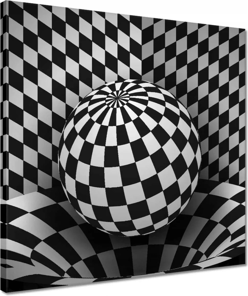 Vászonkép 40x40 Absztrakt fekete-fehér