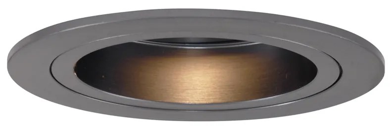 6 db-os modern fegyverszürke beépíthető spotlámpa szett, GU10, 50 mm-es, kerek, dönthető – Chuck