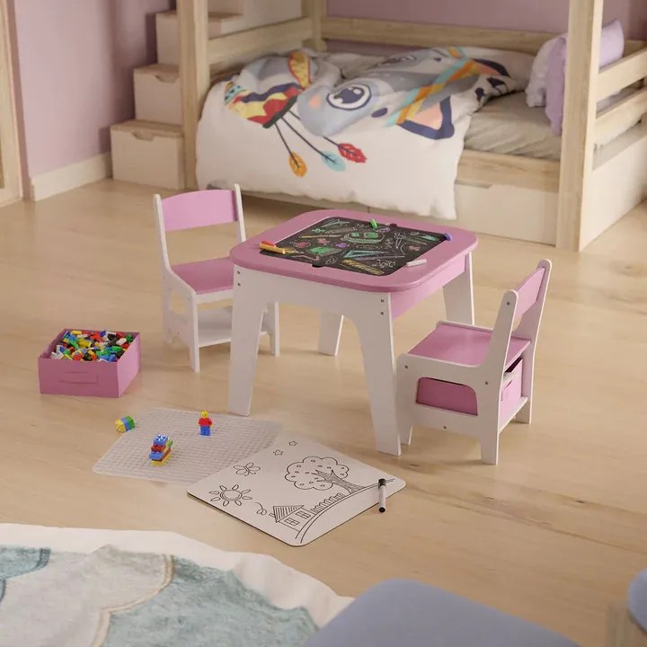 Juskys Milou gyermek fa szett - rózsaszín