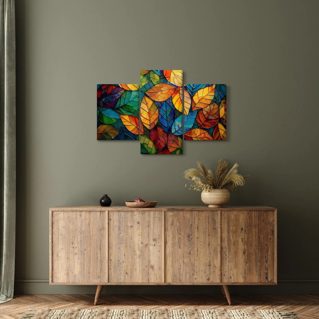 Kép - Levélmozaik (90x60 cm)
