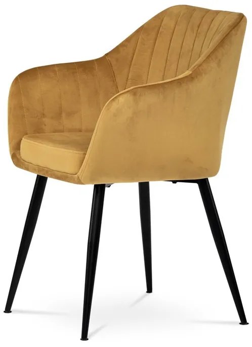 Sárga Bársony Étkezőszék. PIKA YEL4