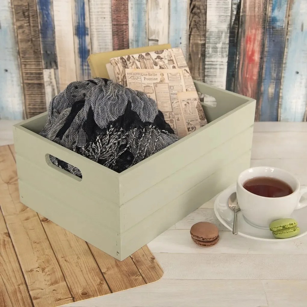 Orion fadoboz, zöld, 36 x 26 x 15 cm, L