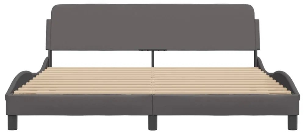 szürke műbőr ágykeret Dover 180x200 cm