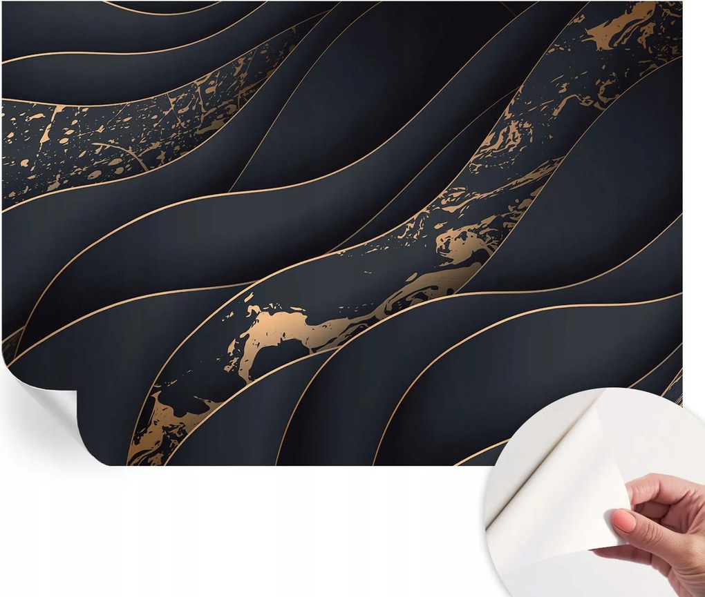 Modern öntapadós fali fotótapéta Elegáns hullámok 152x104 cm