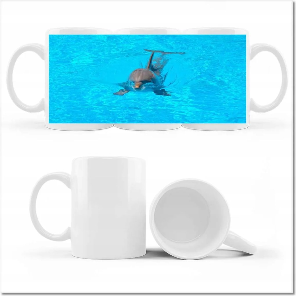 Delfin fényképes bögre
