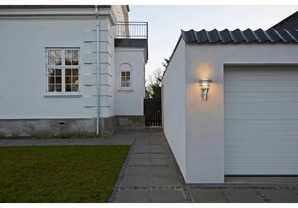 Nordlux - Kültéri fali lámpa LONSTRUP 1xE27/60W/230V IP44 ezüst