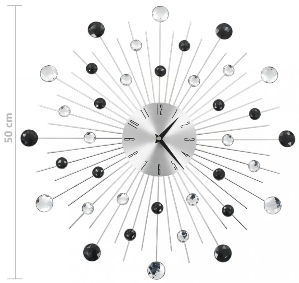 modern küllemű kvarcszerkezetes falióra, 50 cm átmérőjű