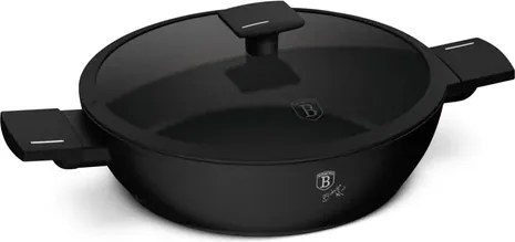 BerlingerHaus Alacsony lábas fedővel (3,8 L) Matte Black Collection  BH/8185