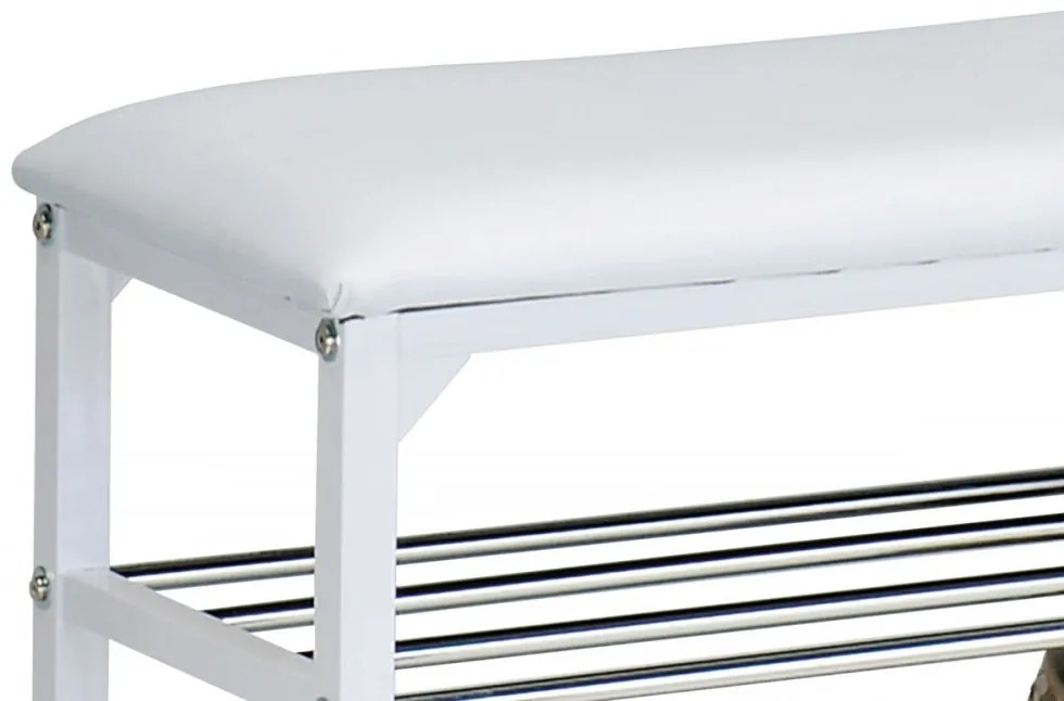 83168-13 Depozit modern pentru pantofi în culoarea albă