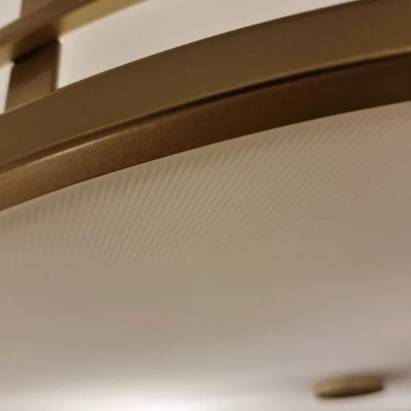 Feiss FE-FUSION-P-L-PNBR - FUSION rúdon függő csillár 3xE27/40W/230V aranyszínű