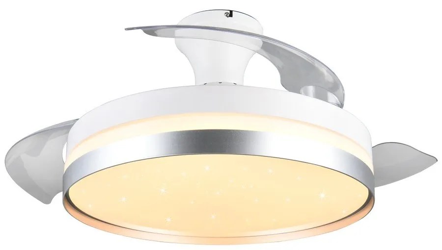 Fehér-ezüstszínű LED mennyezeti lámpa Lindberg – Reality