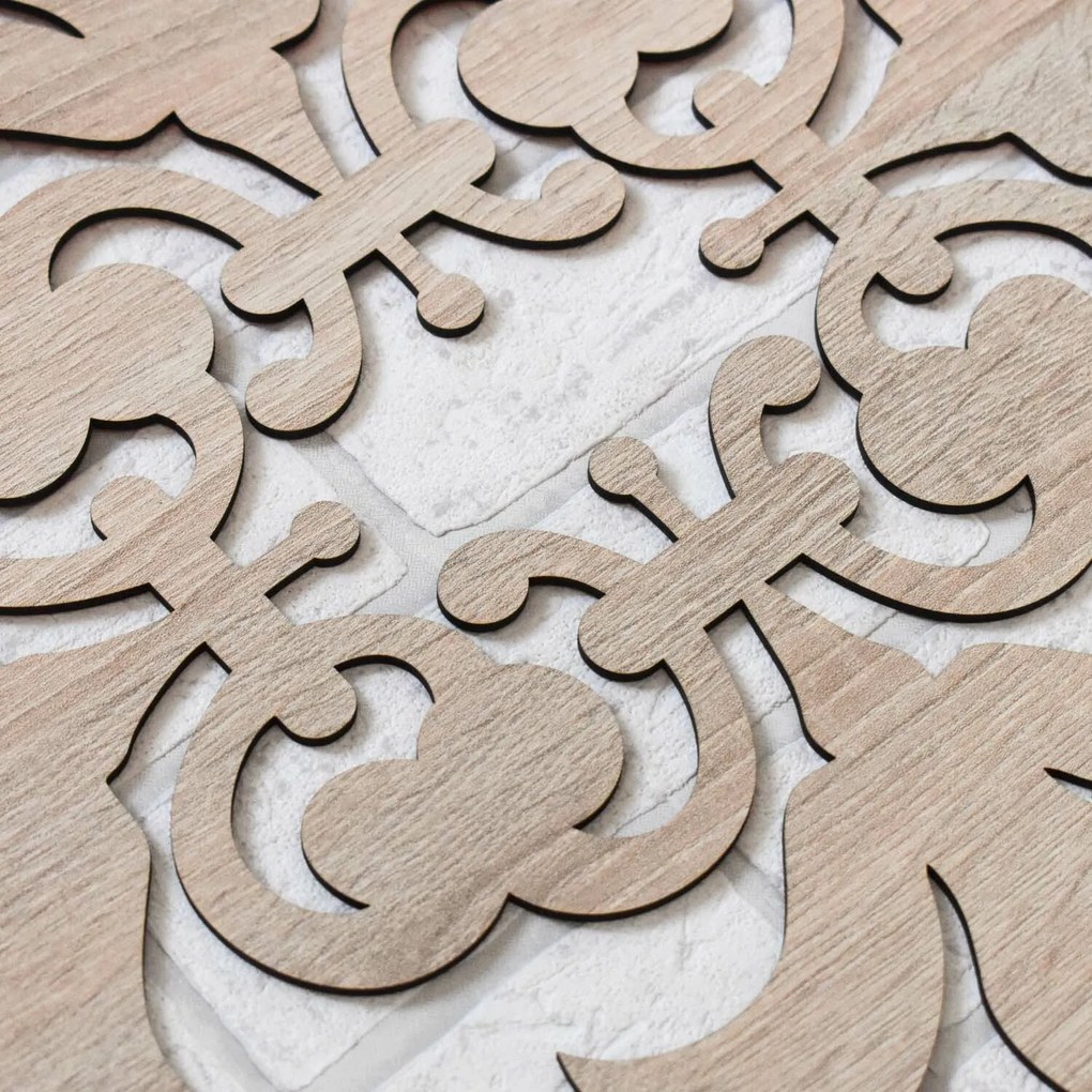 DUBLEZ | 3D falpanel a nappaliba - Rusztik