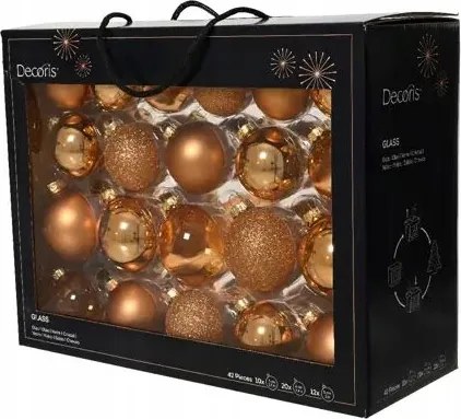 Üveggömb pálinka fényes/matt/csillámos (5cm,6cm,7cm) 42db