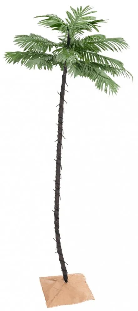 LED-es pálmafa 136 meleg fehér LED-del 220 cm