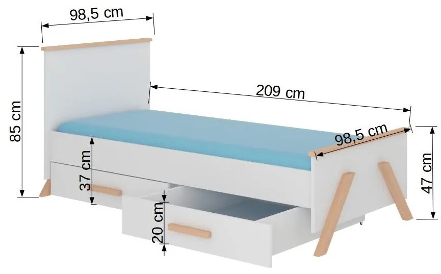 Gyerekágy  200x90 cm. Akció -17%. 1052185
