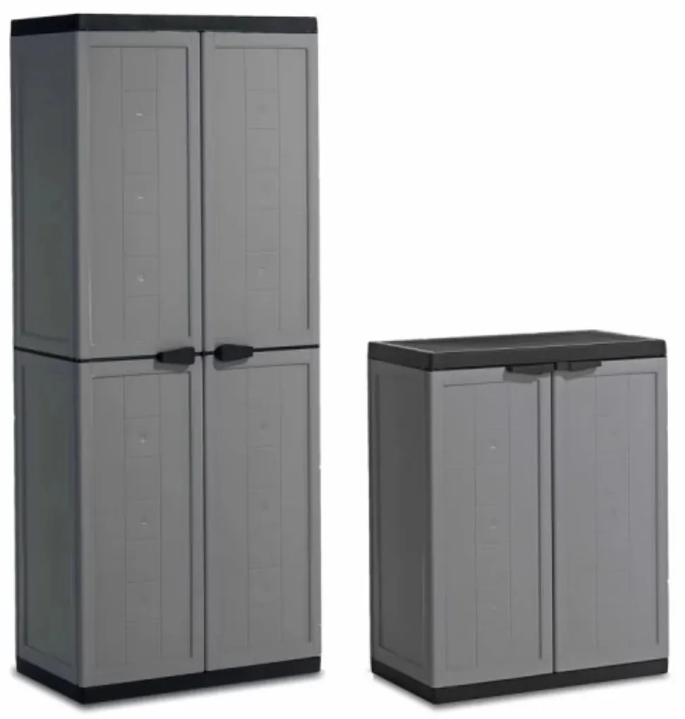 KIS JOLLY magas + alacsony szürke szekrénysor szett