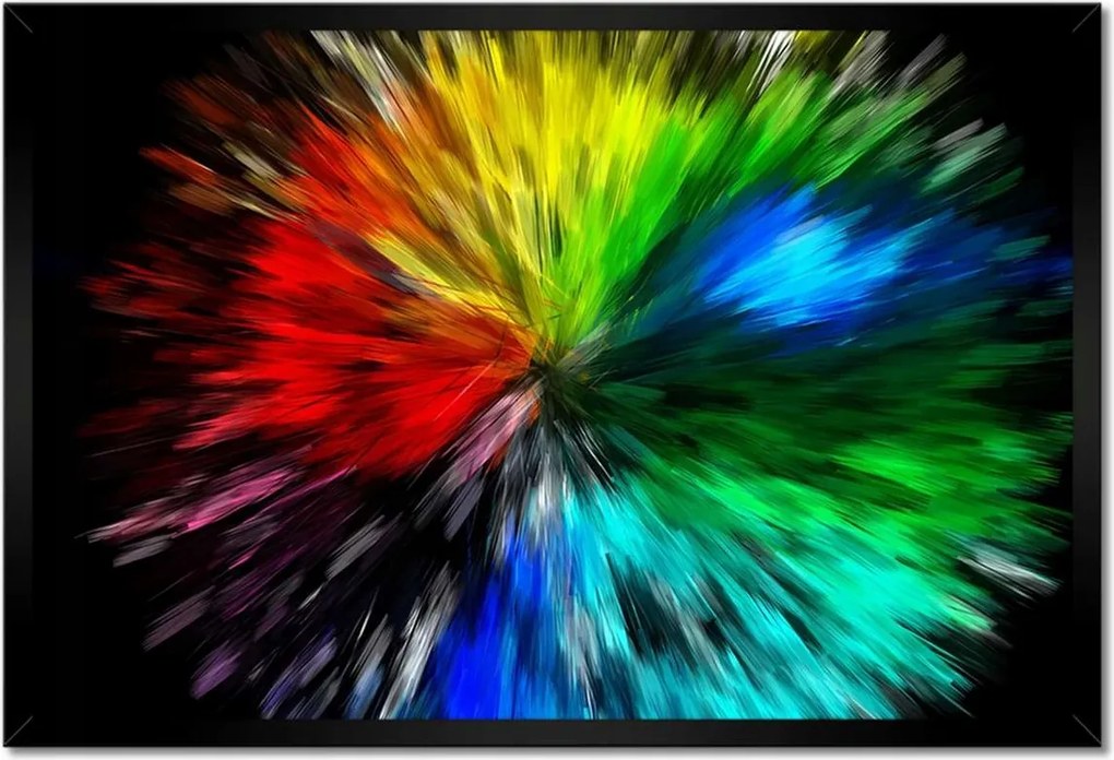 Poszterek keretben 60x40 Színes robbanás Színek