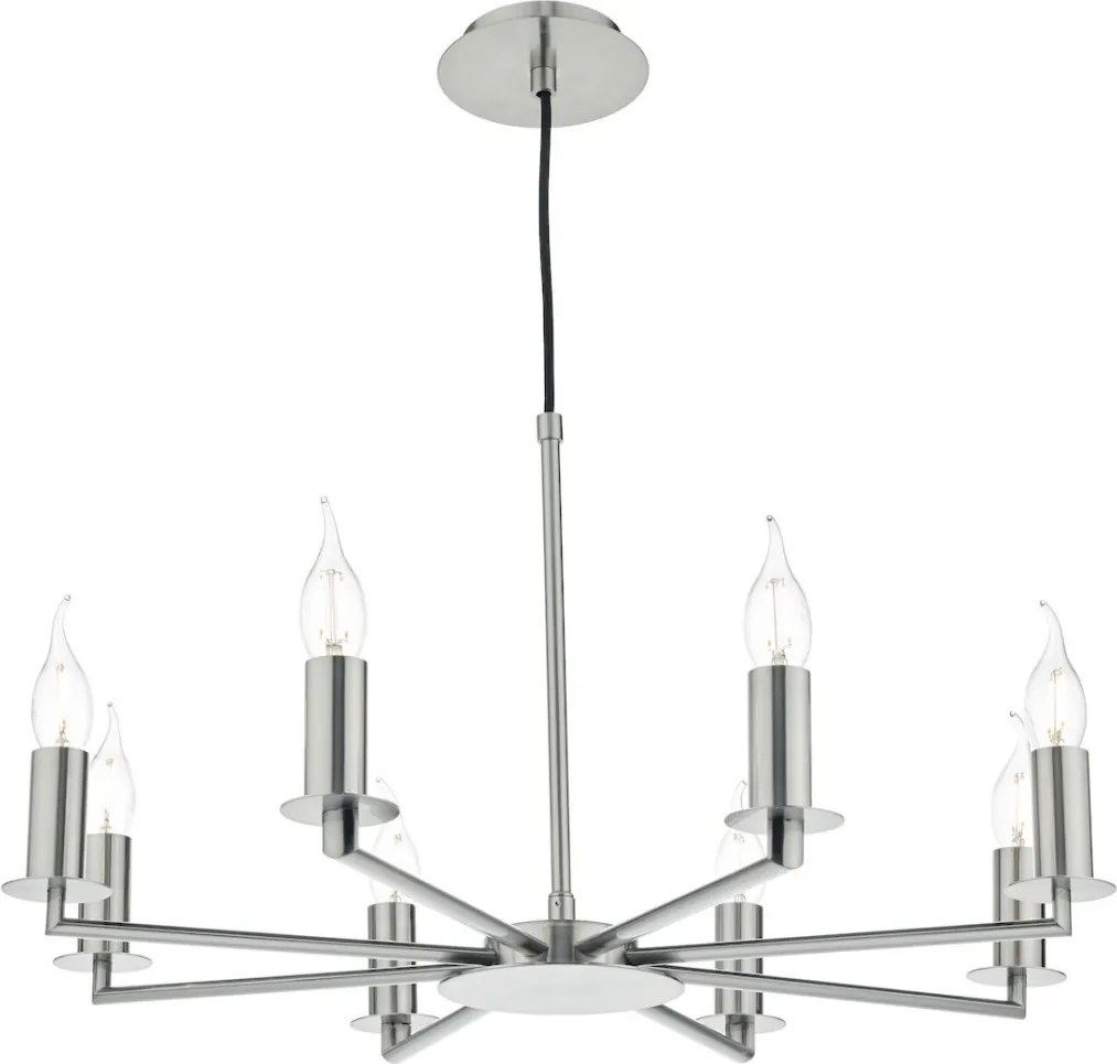 DAR LIGHTING TYL0838 TYLER Modern Csillár Szatén Nikkel E14 IP20