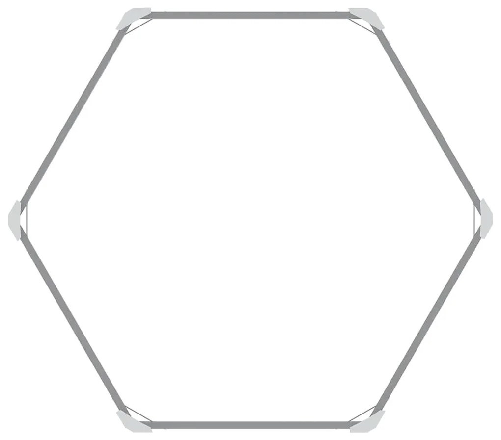 ezüstszínű horganyzott acél kerti magaságyás 129 x 45 cm