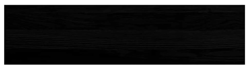 ablakpárkányok 2 db sötétbarna 80x20x2 cm tömör fa tölgyfa