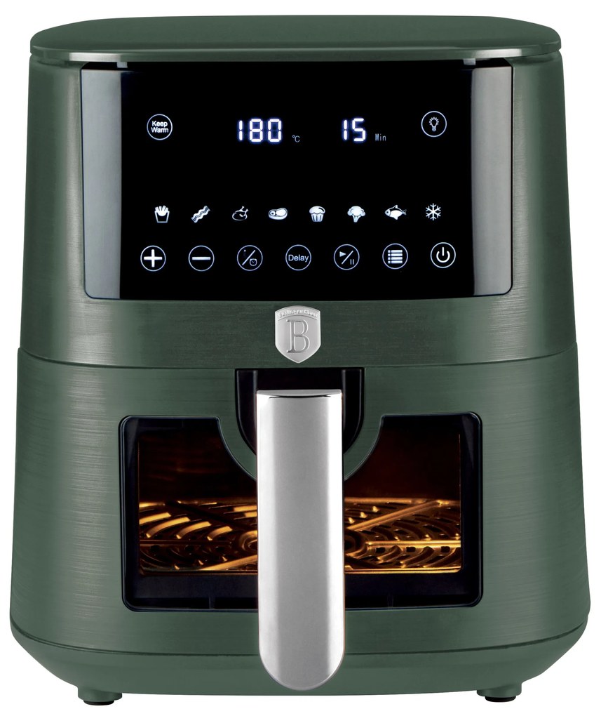 Berlinger Haus matt zöld XXL AirFryer 8 liter