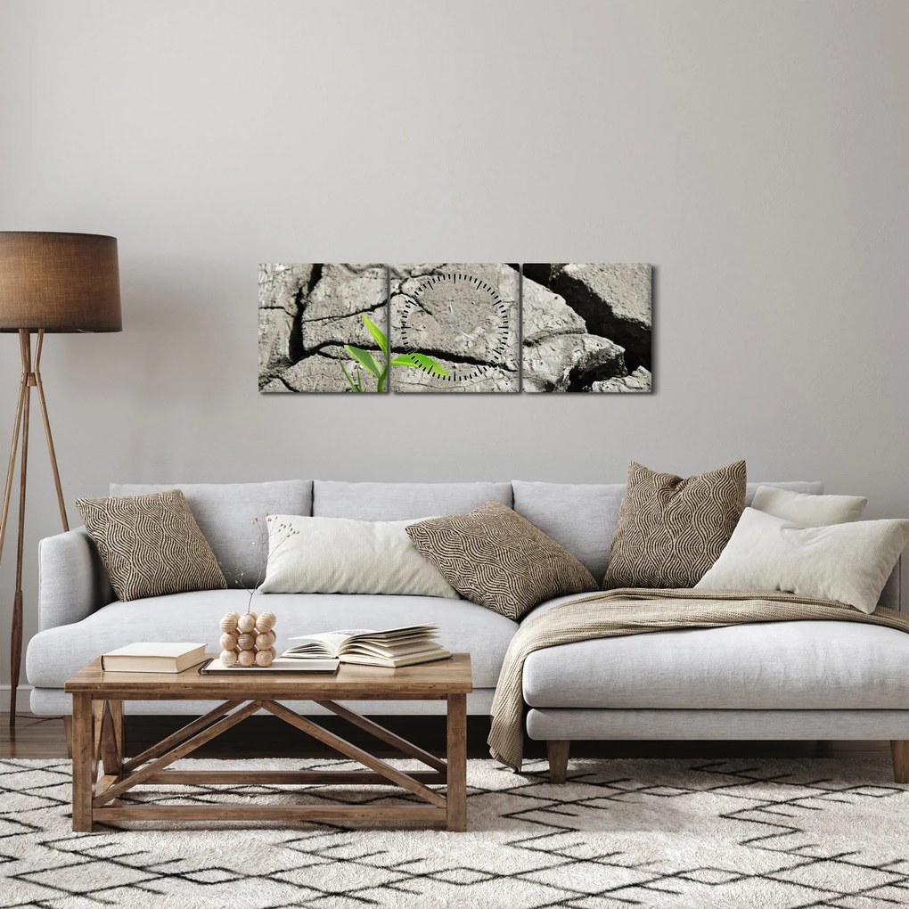 Kép - Repedések (órával) (90x30 cm)