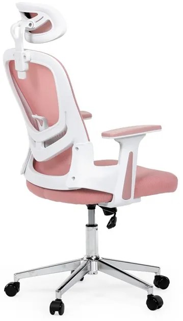 Irodai forgószék hintamechanikával, rózsaszín kárpittal. KA-K2031 PINK