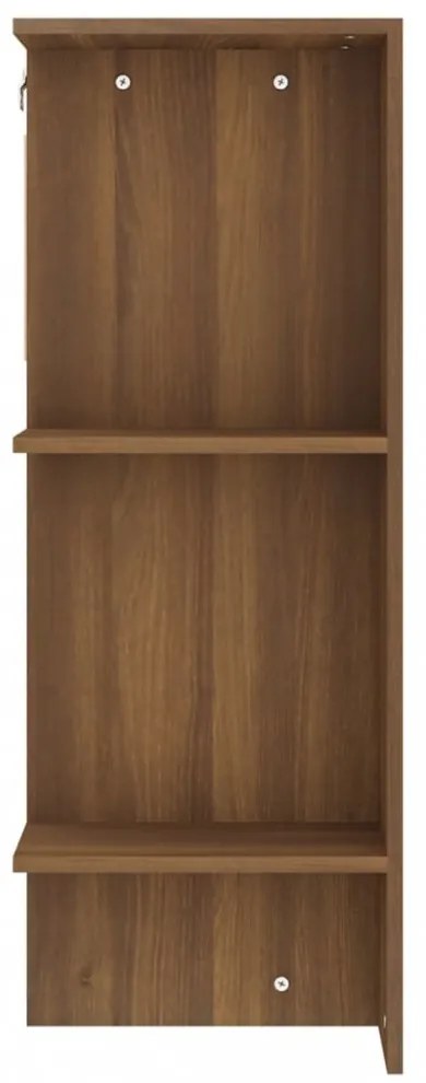 barna tölgyszínű szerelt fa előszobaszekrény 97,5 x 37 x 99 cm