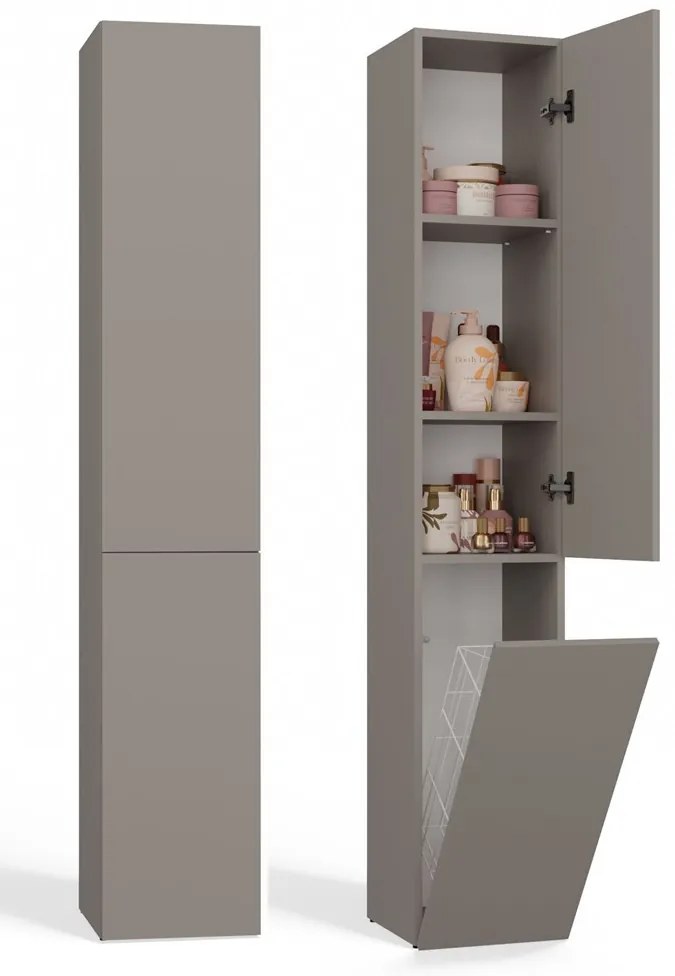 Faenza Nel IV fürdőszoba szekrény, 31x174x30 cm, agyag színű