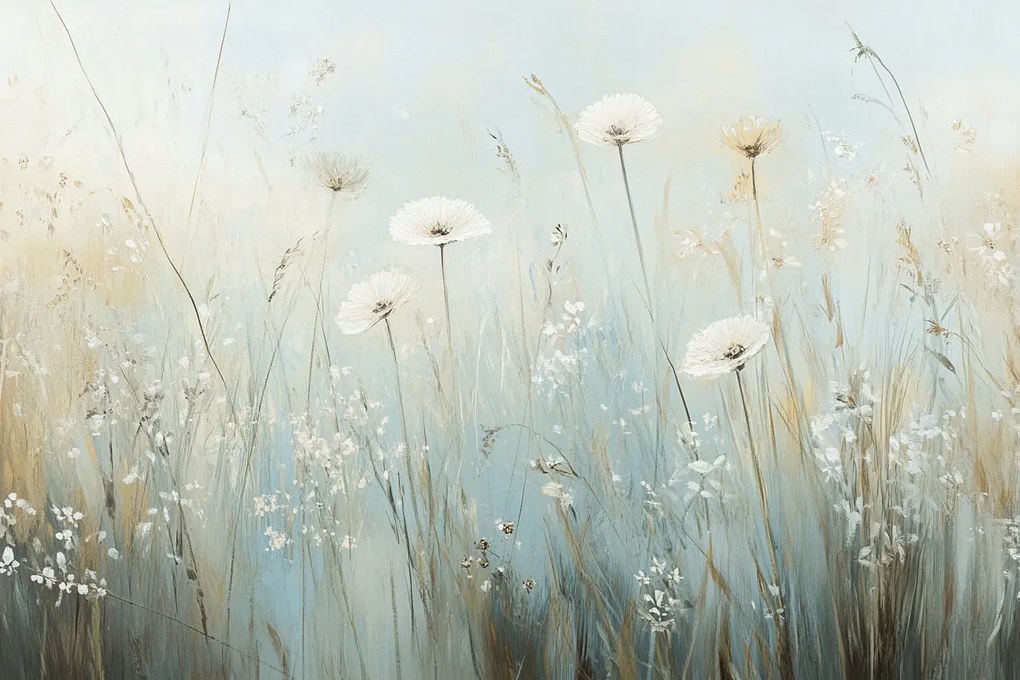 Fotótapéta Flizelina Grafika Természet Rét Mező Kert Virágok 416x254 ragasztó