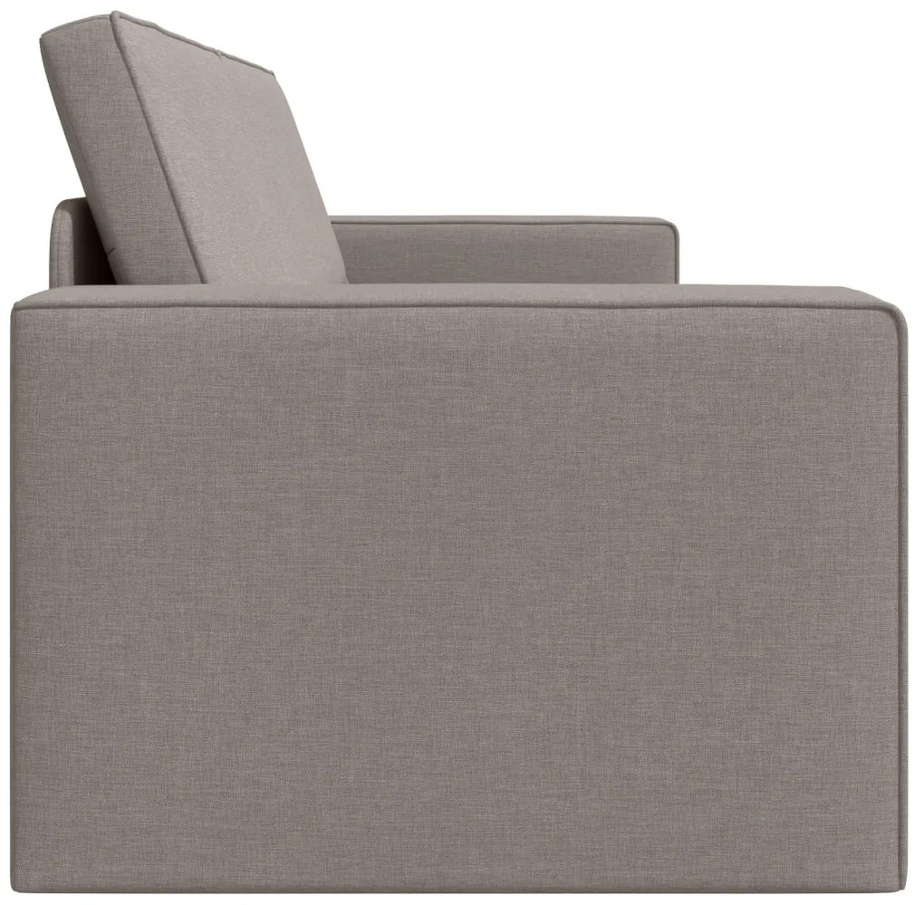 Függőleges Kanapéágy 2 az 1-ben Taupe 245x150x60.5 cm Szövet