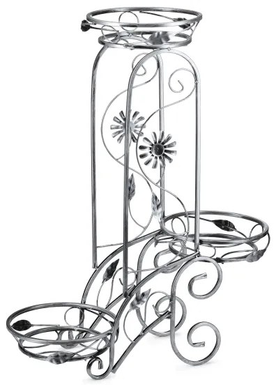 Virágállvány 88x65 cm ezüst